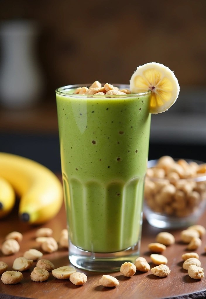 13 Refreshing Matcha Smoothie Recipes That'll Energize Your Day (Don't Miss #7!) - 5. Matcha Peanut Butter Smoothie