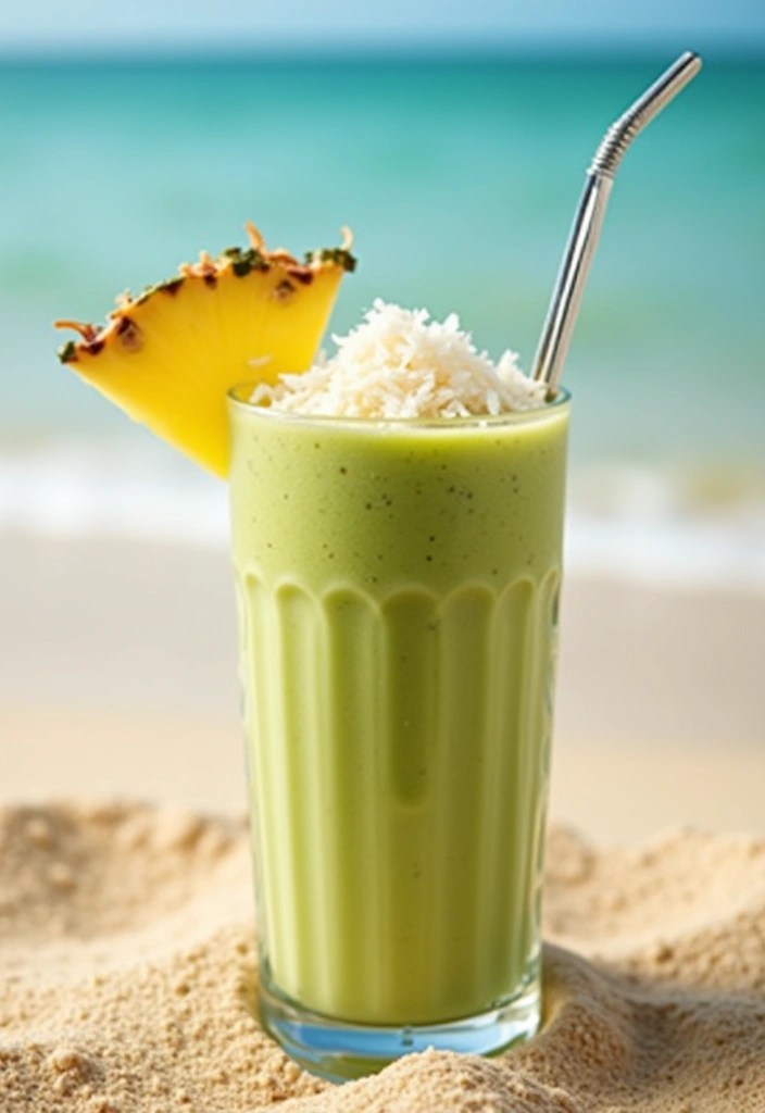 13 Refreshing Matcha Smoothie Recipes That'll Energize Your Day (Don't Miss #7!) - 7. Matcha Coconut Smoothie (Don't Miss This!)