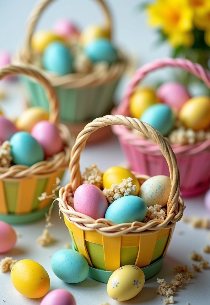 18 Unique Easter Decorations You Can Make with Just $10! - 18. Mini Easter Baskets
