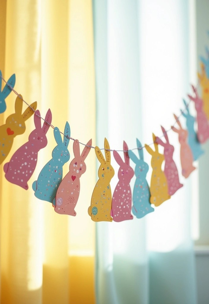 18 Unique Easter Decorations You Can Make with Just $10! - 2. Bunny Garland