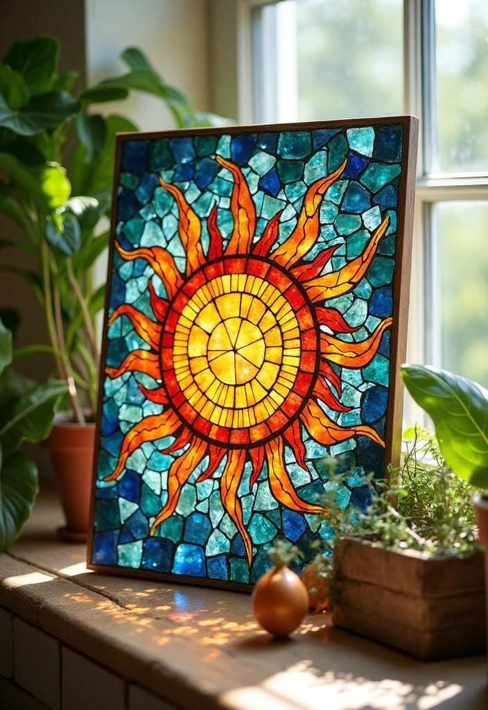 19 DIY Art Projects That'll Add Color and Life to Any Room (Get Inspired!) - 11. Mosaic Artwork
