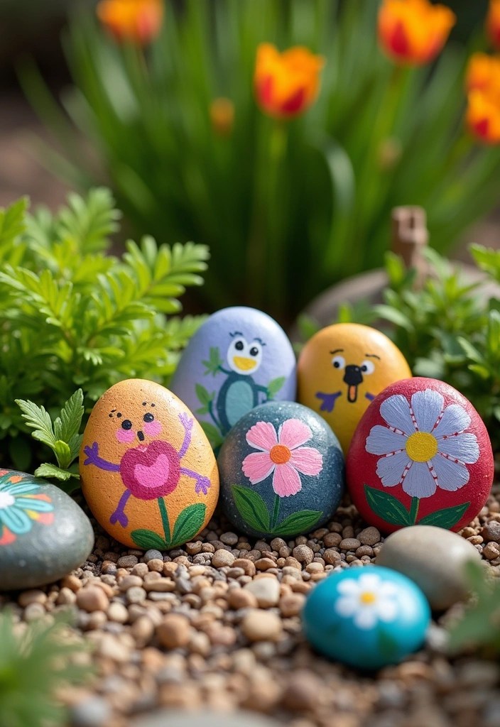 19 DIY Art Projects That'll Add Color and Life to Any Room (Get Inspired!) - 16. Playful Painted Rocks