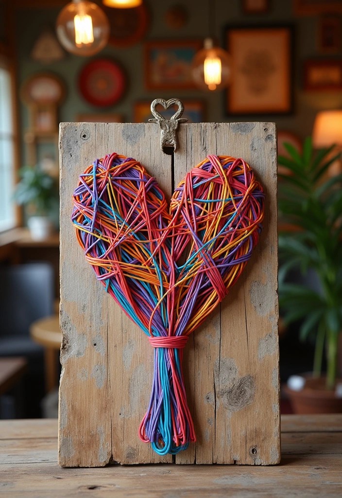 19 DIY Art Projects That'll Add Color and Life to Any Room (Get Inspired!) - 6. Colorful String Art