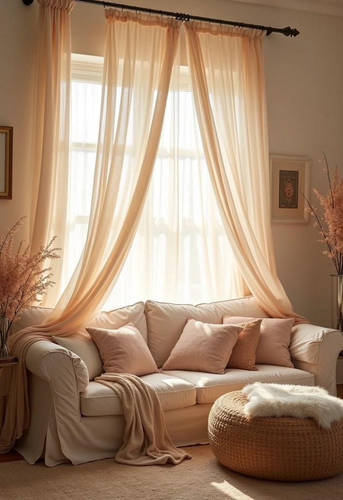 20 Cozy Living Room Ideas That'll Make You Want to Stay In Forever (You Won't Believe #5!) - 11. Cozy Canopy