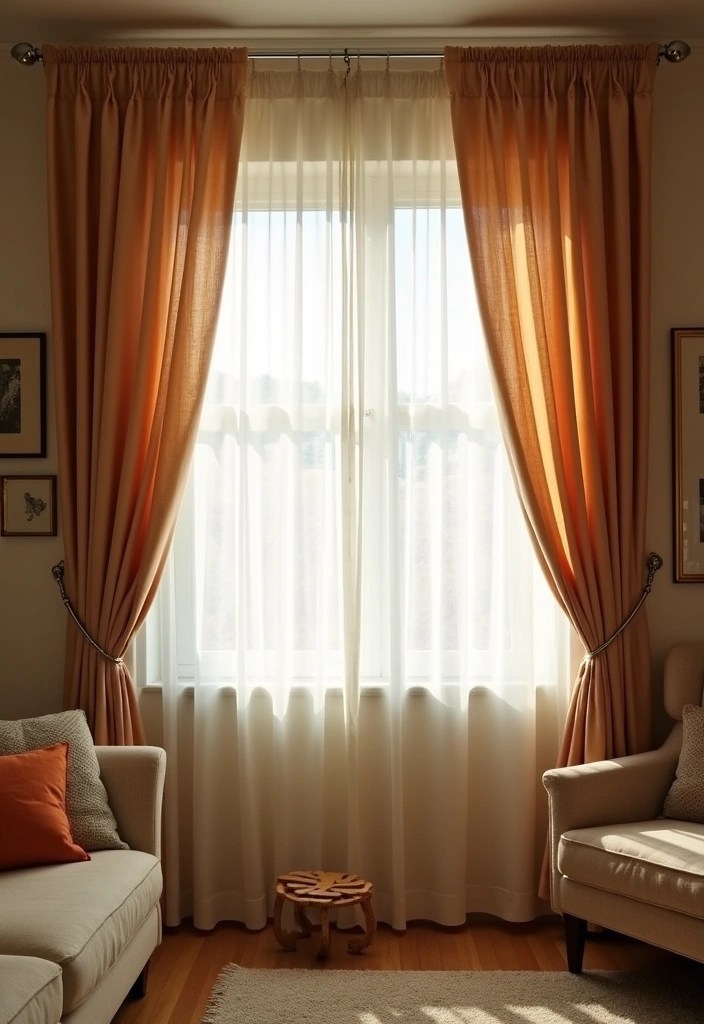 20 Cozy Living Room Ideas That'll Make You Want to Stay In Forever (You Won't Believe #5!) - 13. Soft Window Treatments