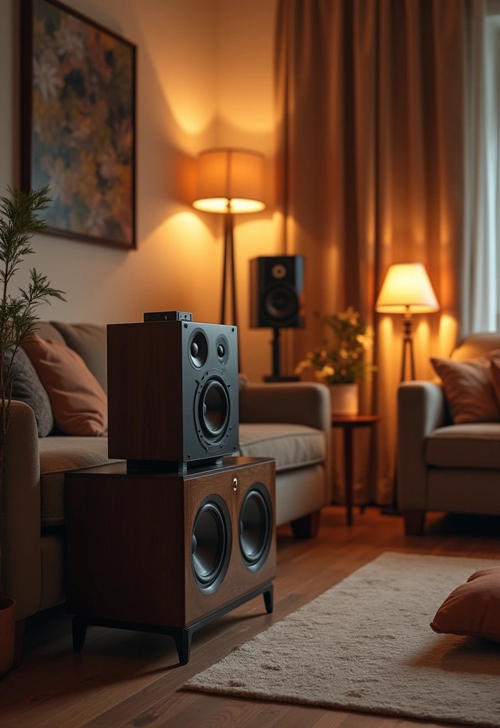 20 Cozy Living Room Ideas That'll Make You Want to Stay In Forever (You Won't Believe #5!) - 19. Soft Acoustic Music