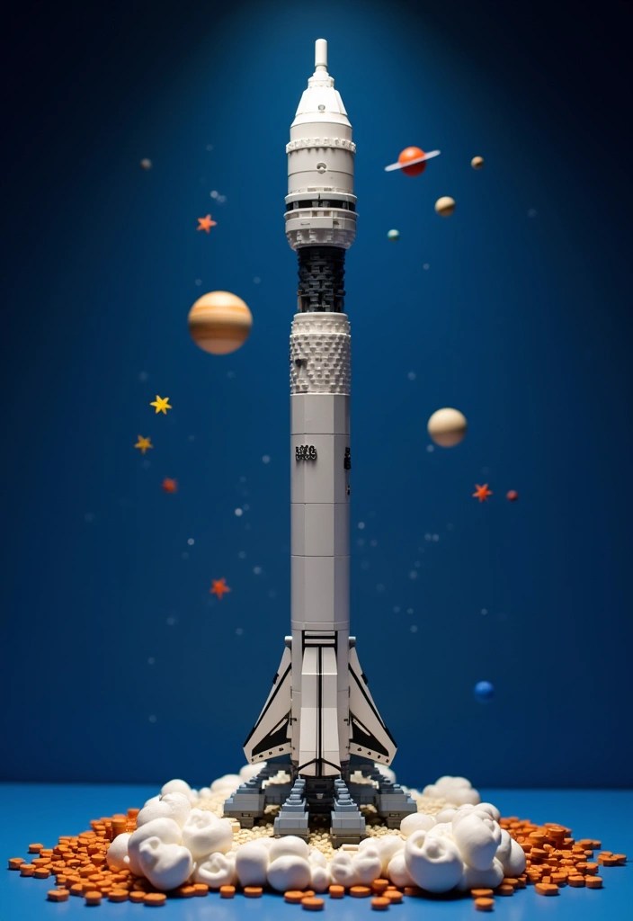 20 Incredible Adult Lego Sets That'll Make You Rediscover Your Inner Child! - 4. LEGO Ideas NASA Apollo Saturn V